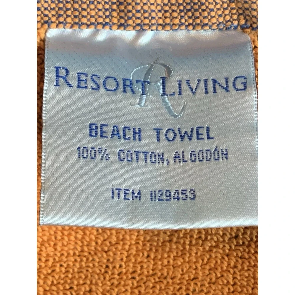 Resort Living Beach Towel Palm And Surfers Thick Cotton Multicolored 72